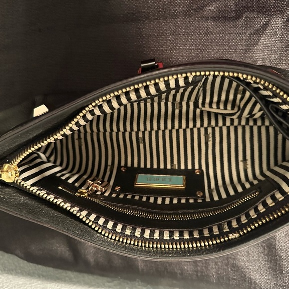 L.A.M.B black and white leather vintage clutch - Picture 9 of 15